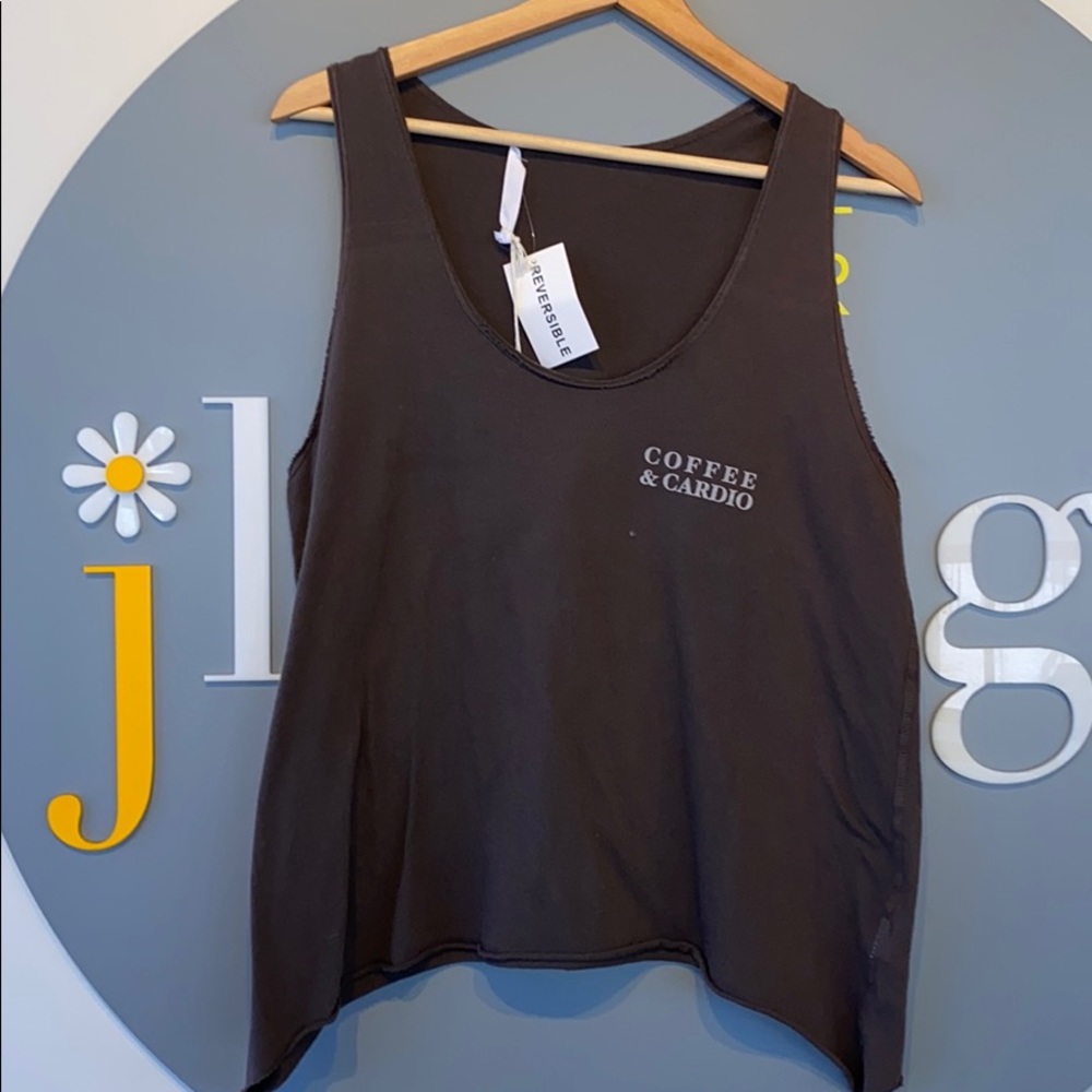 Reversible Brown/Dark Grey Tank Top